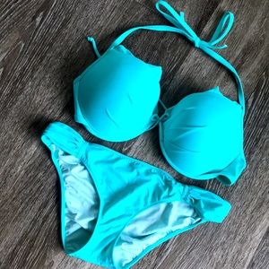 VS swim bikini Mermaid style top with matching bottom in Bright Mint